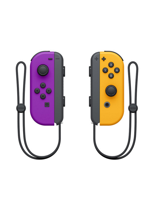 Набор из 2х контроллеров Joy-Con (неоново-фиолетовый / неоново-оранжевый) (Nintendo Switch)